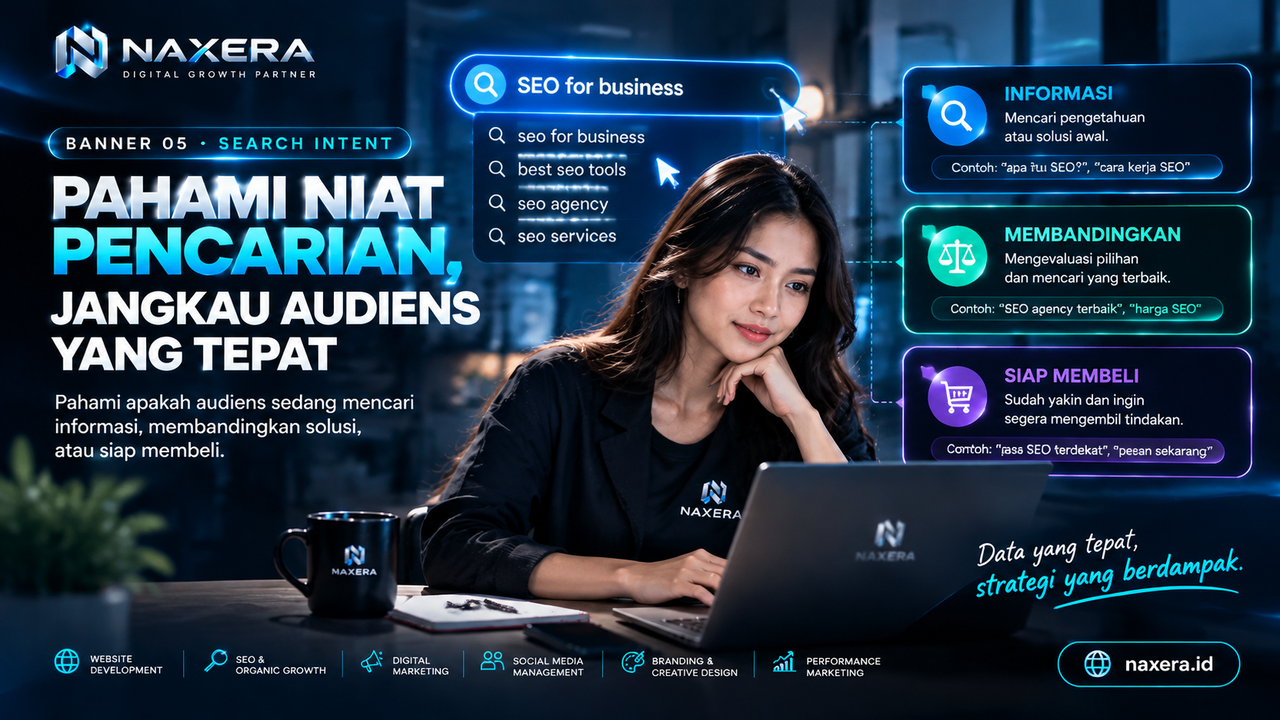 Pahami niat pencarian sebelum menulis paragraf pembuka.