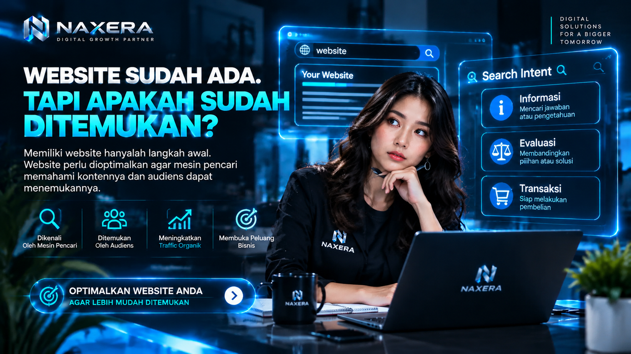 Website sudah ada, tetapi belum tentu ditemukan oleh orang yang sedang membandingkan.